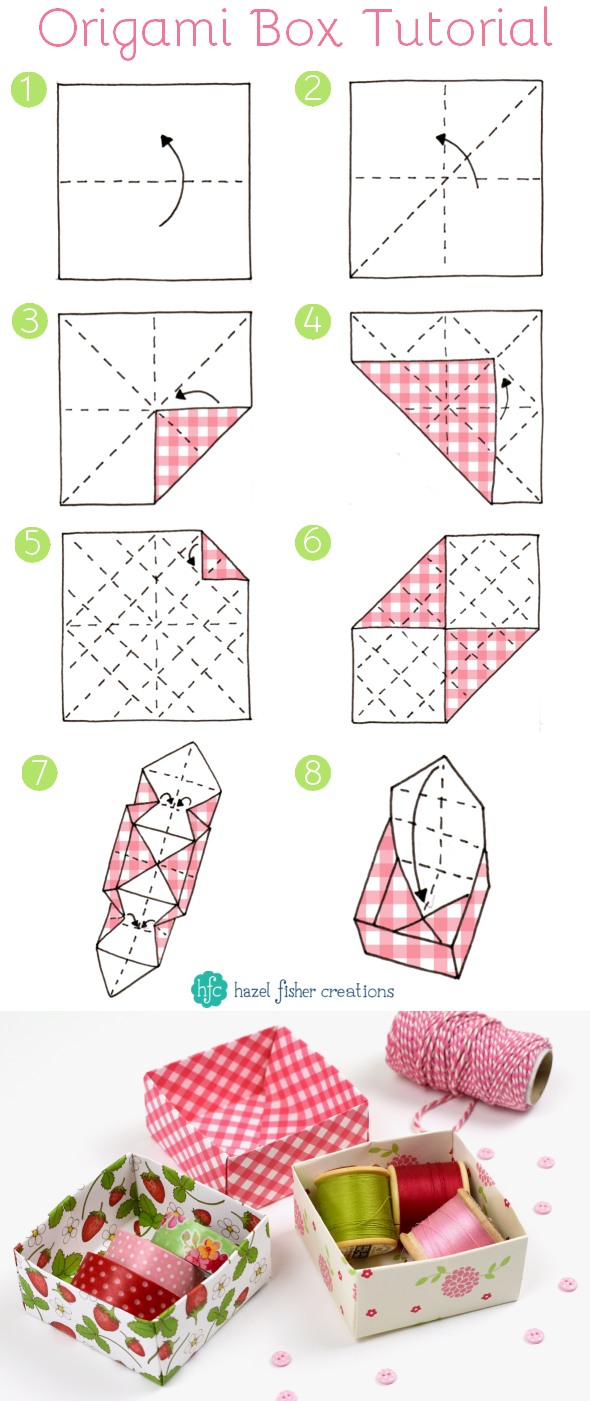 Decano pulgada oportunidad Caja de origami / Origami box | mil dedales